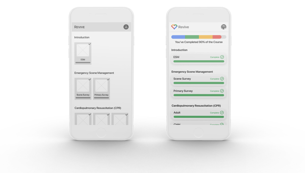 wireframes to mockups - dedicated app